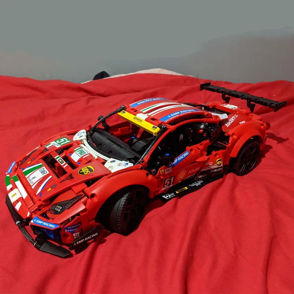 Лидер продаж Классическая модель гоночного автомобиля Moc Модульные строительные