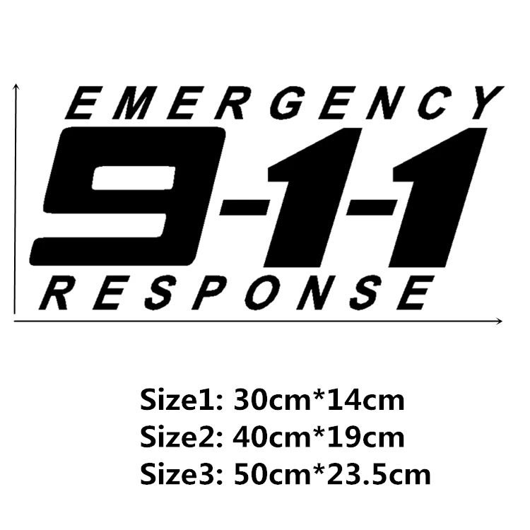 911 полицейская сигнализация вызова аварийный ответ наклейки для автомобиля