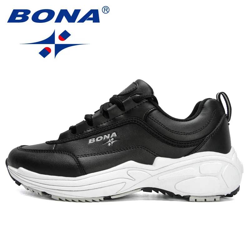 BONA 2021 New Designers Wedges Tennis Sneakers Women Vulcanize Running Sport Shoes Ladies Jogging Footwear Trainers Zapatillas