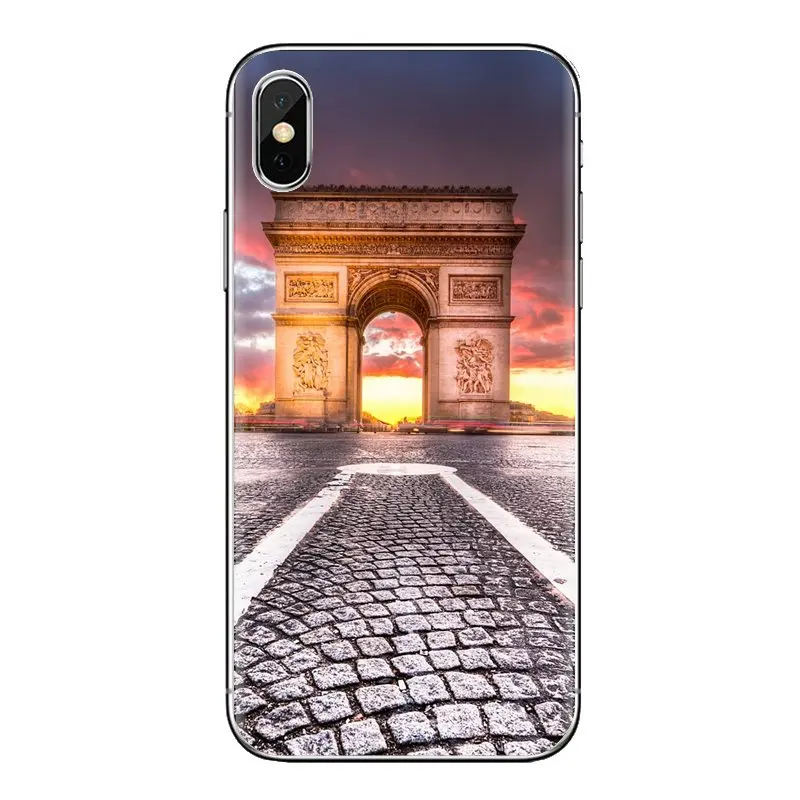 Мягкий ТПУ чехол для телефона Париж башня жалюзи huawei G7 G8 P7 P8 P9 Lite Honor 4C 5X 5C 6X Коврики