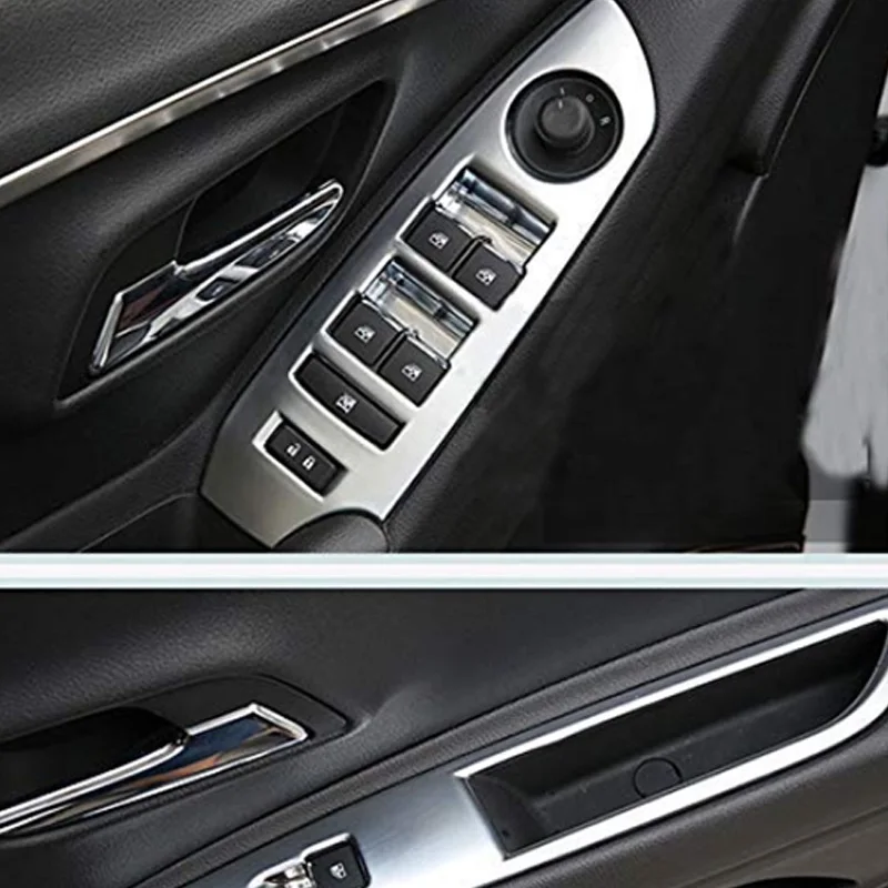 Хромированные внутренние двери Крышка отделка подлокотника 4 шт. Для Chevrolet TRAX 2013 -