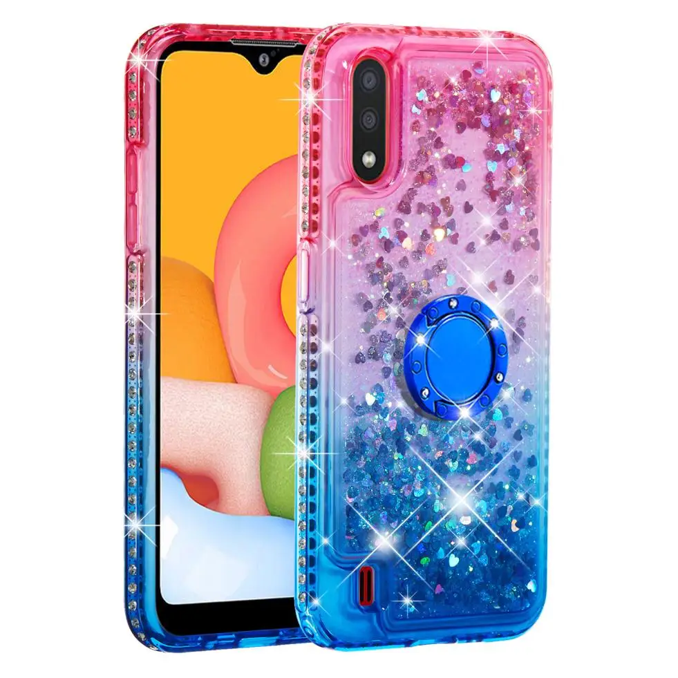 Для Huawei Honor 9X Pro 8A 7S 7A кольцо держатель кронштейн градиент блеск зыбучий песок