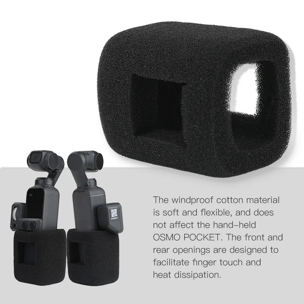 Sound Absorbing Cotton Windproof Microphone Cover Sponge Wind Noise Reduction Foam for DJI OSMO Pocket Handheld Gimbal Accessory |
