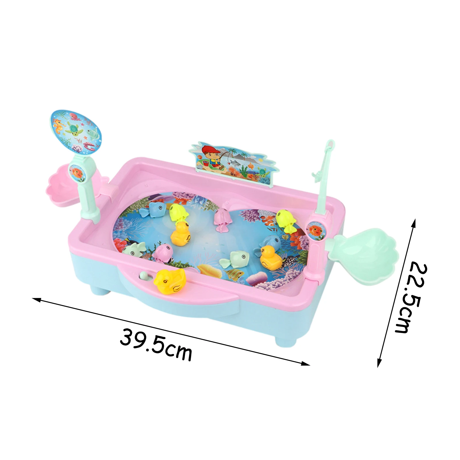 

Children's Magnetic Fishing Toy Music Electric Circulation Fishing Duck Fishing Platform Water Play Game Toys For Kids Gift