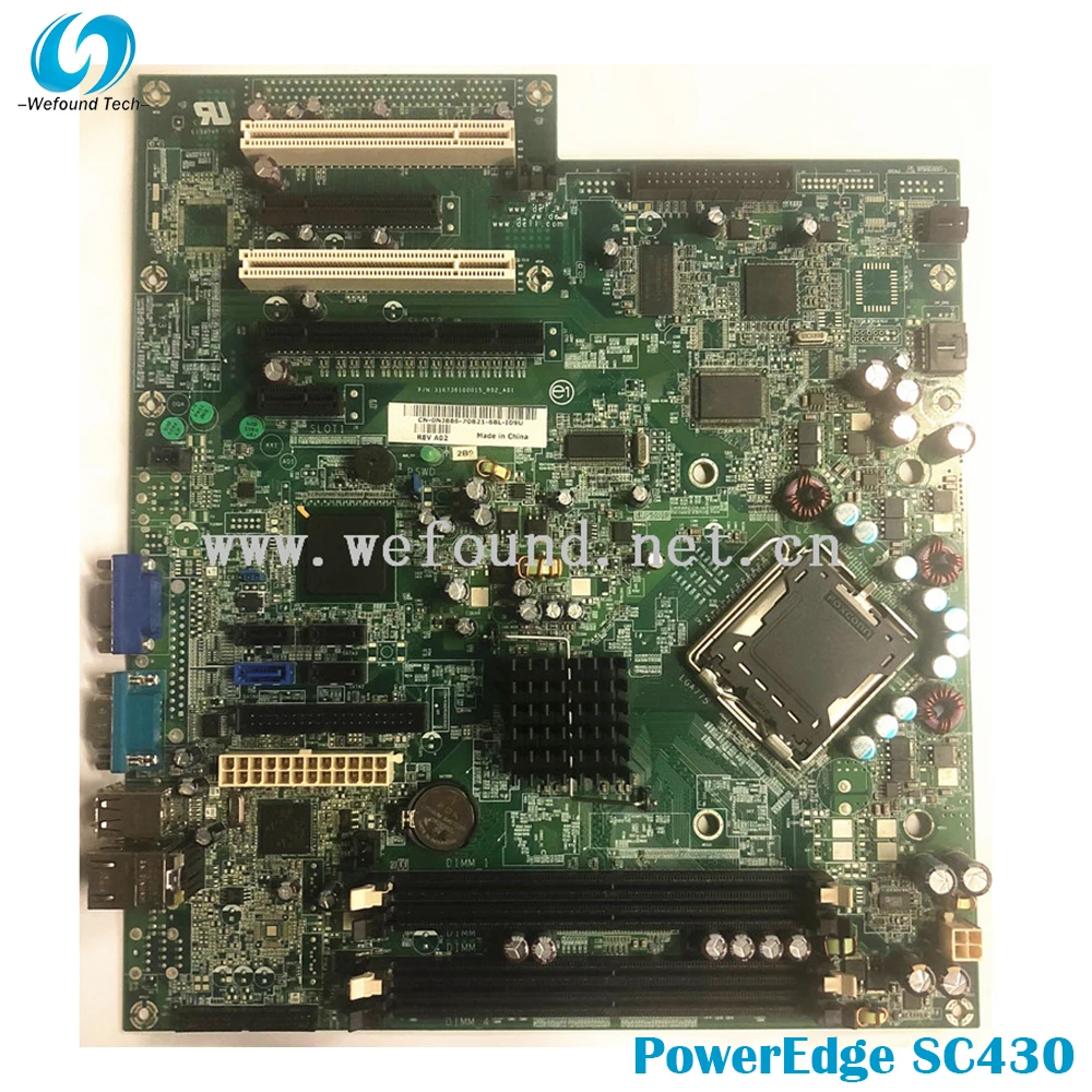 

100% Working Server Motherboard For Dell PowerEdge SC430 M9873 0M9873 NJ886 0NJ886 Fully Tested