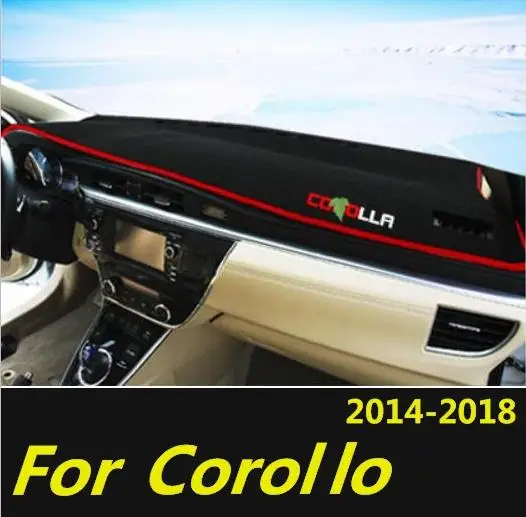 Коврик для приборной панели автомобиля Toyota Corolla 2014 2015 2016 2017 LHD|Лепнина интерьера| |