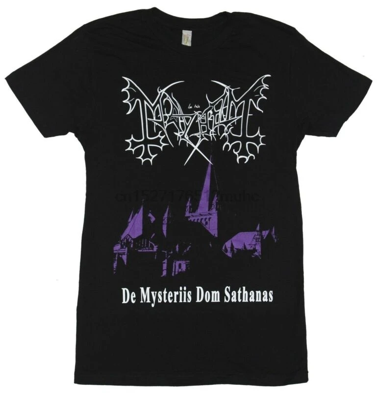 Mayhem Мужская футболка-DE Mysterious Dom Sathanas Обложка альбома изображение - купить по