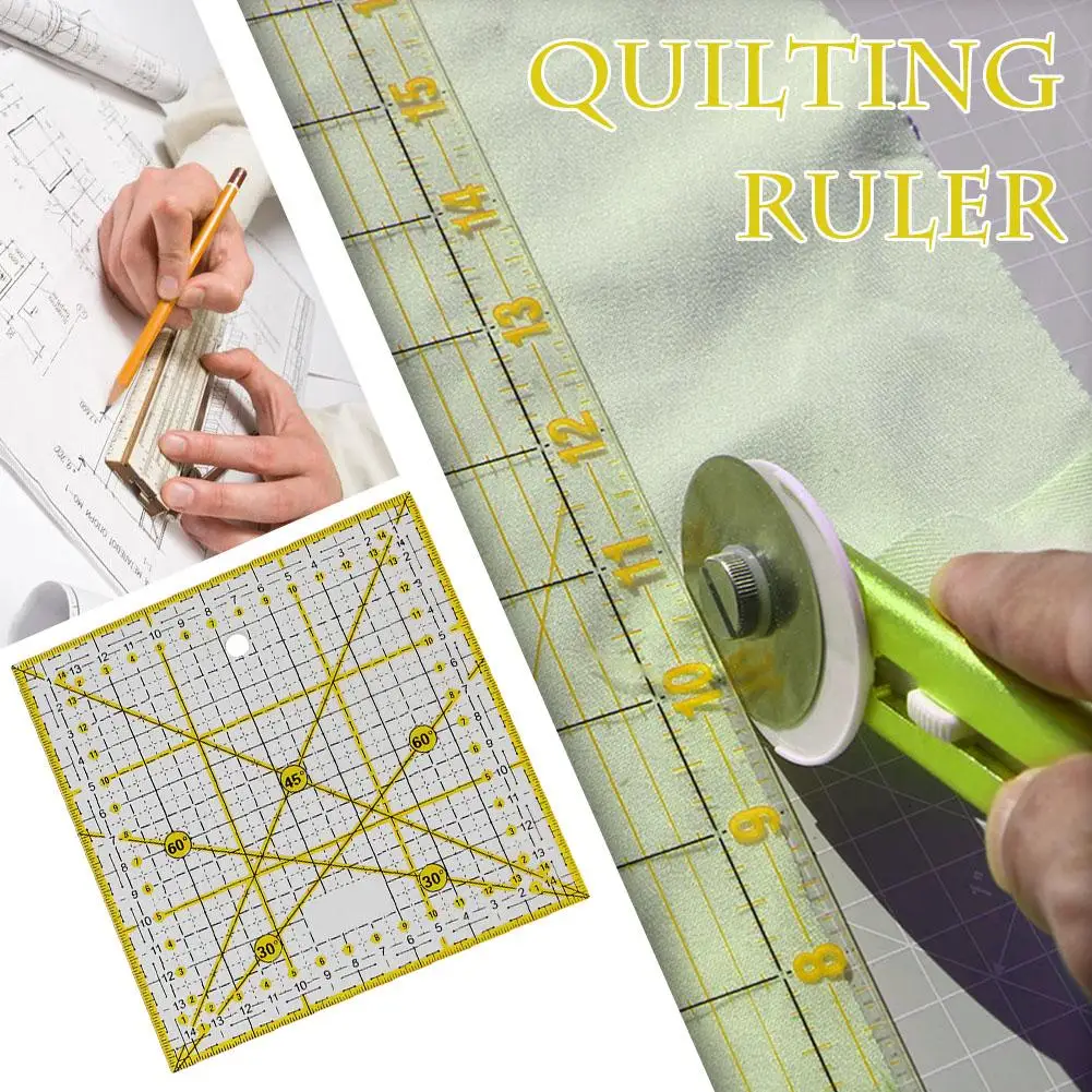DIY Sewing Patchwork Tools Square Quilting Ruler Tailor Cutting Gadget For Home & Living 15*15CM | Дом и сад