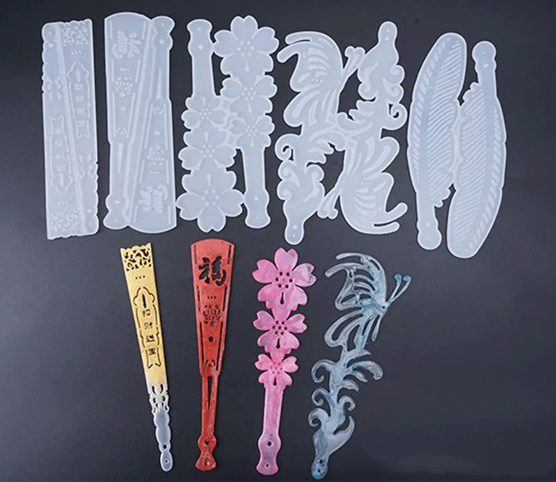 Силиконовая форма-Веер сделай сам для самостоятельного изготовления кулонов