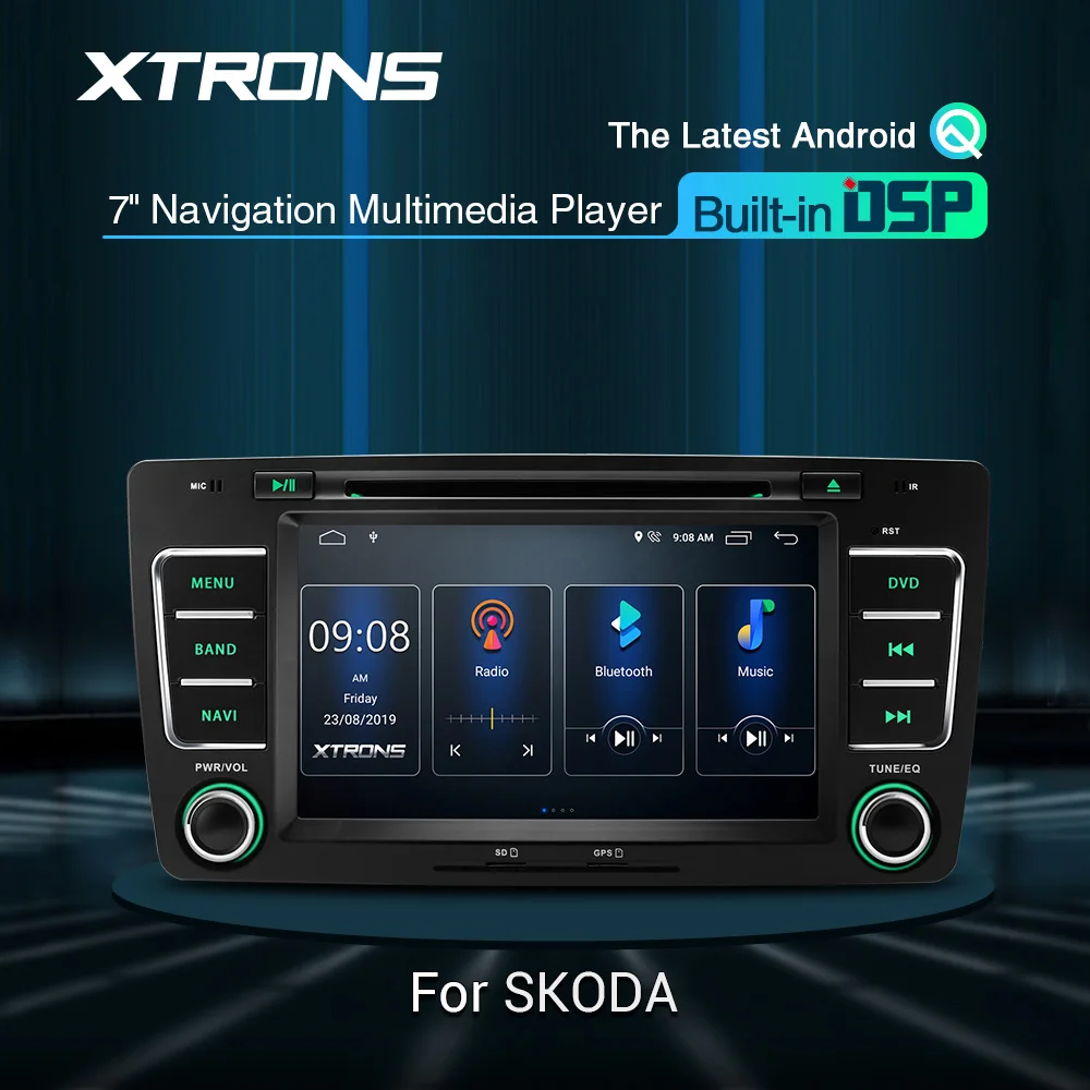 XTRONS 7 ''Android OS DSP автомобильный DVD плеер OBD DVR GPS навигация для Skoda octavia 2009 2010 2011 2012