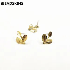 Новое поступление! Серьги-гвоздики для бижутерии, 24x21 мм, 100 шт., лист из цинкового сплава шт., детали для серег шт.