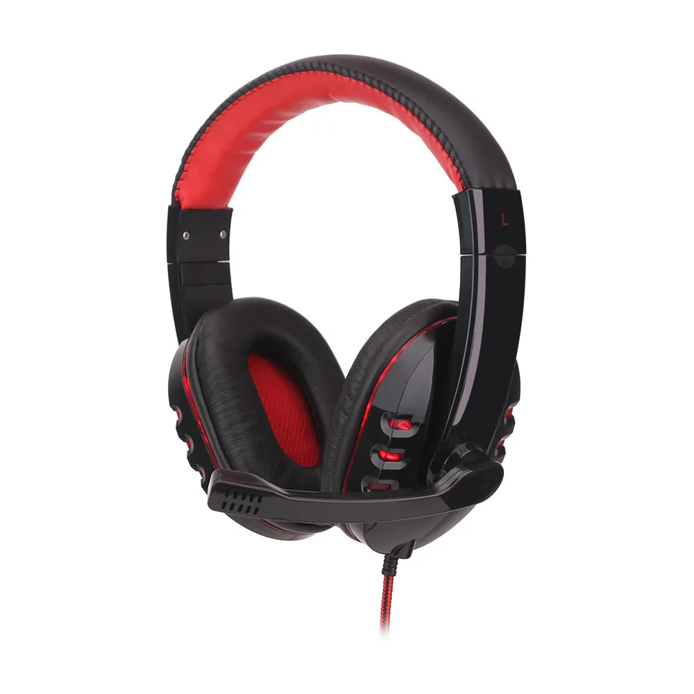 Игровая стереогарнитура оголовье наушников USB 3 5 мм светодиодный с микрофоном