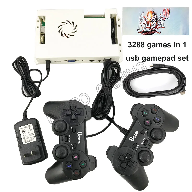 Аркадная материнская плата 3288 в 1 USB геймпад набор 51 3d игры Pandra Box 9H проводной