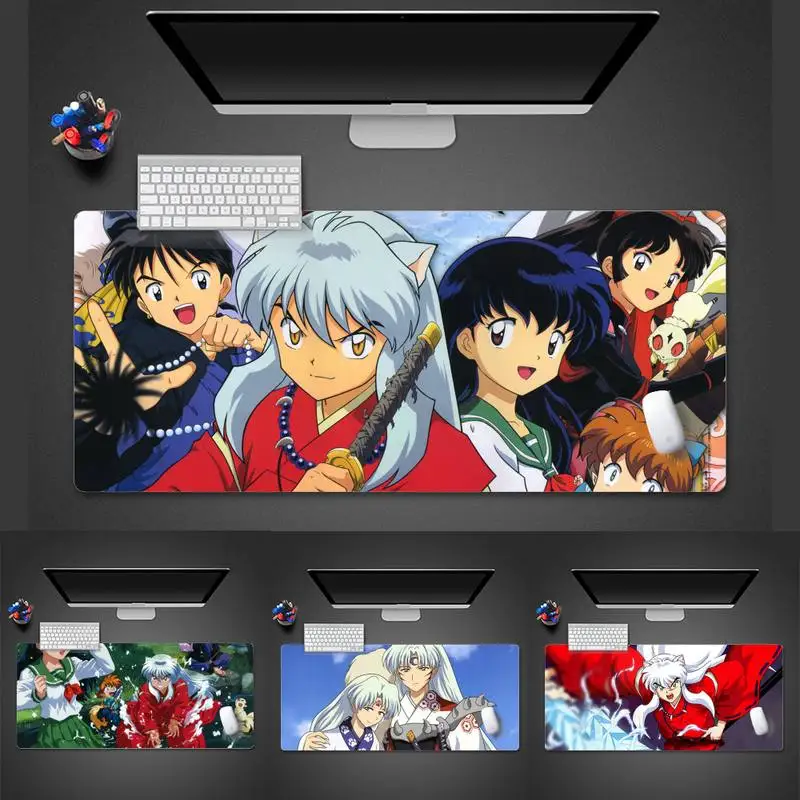 

Подушка для мыши Inuyasha в стиле аниме для самостоятельной сборки, настольная защита для геймеров, офисный большой коврик для мыши, коврик X XL, Н...