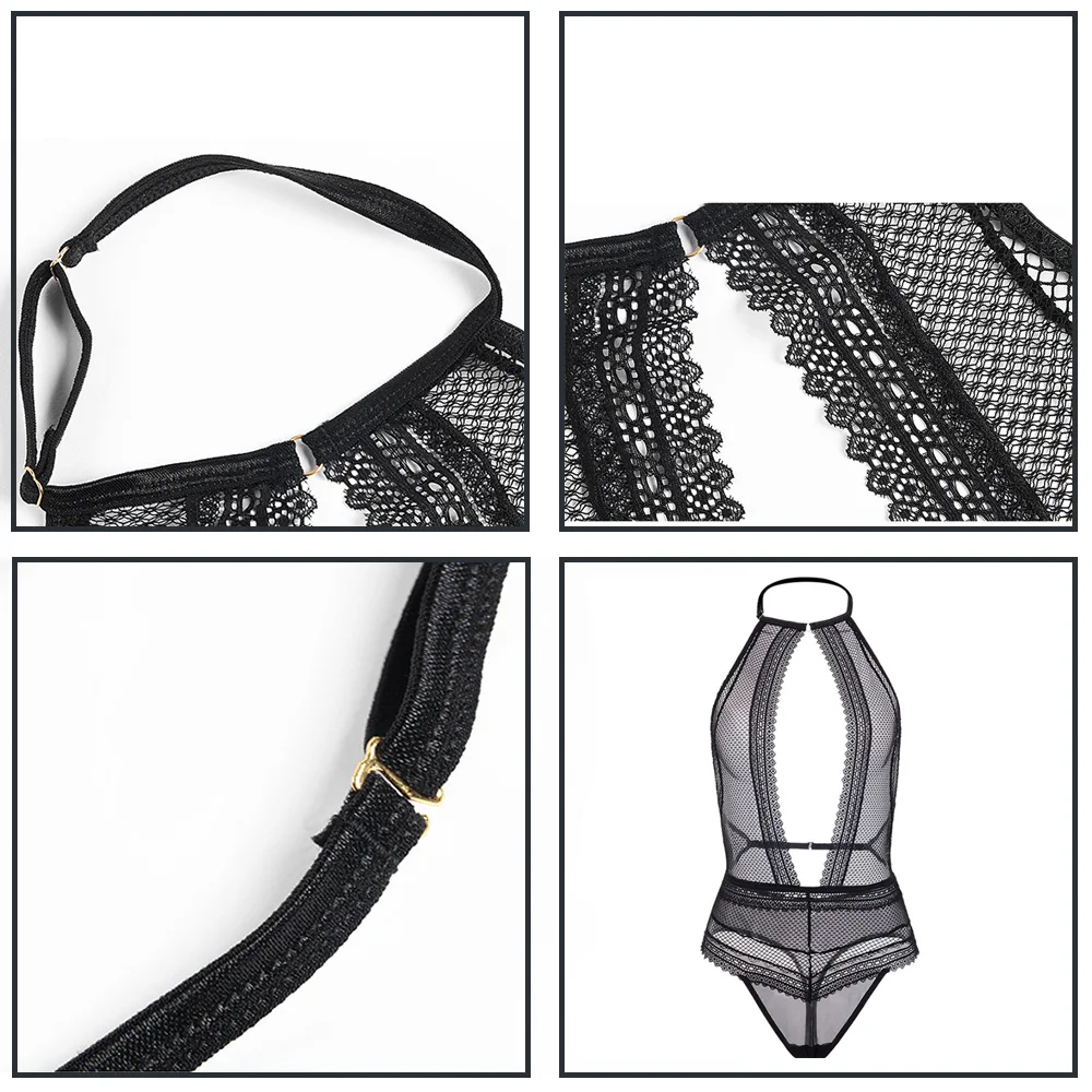 Нижнее белье в стиле ретро корсет сшивание сетчатый комбинезон сексуальный