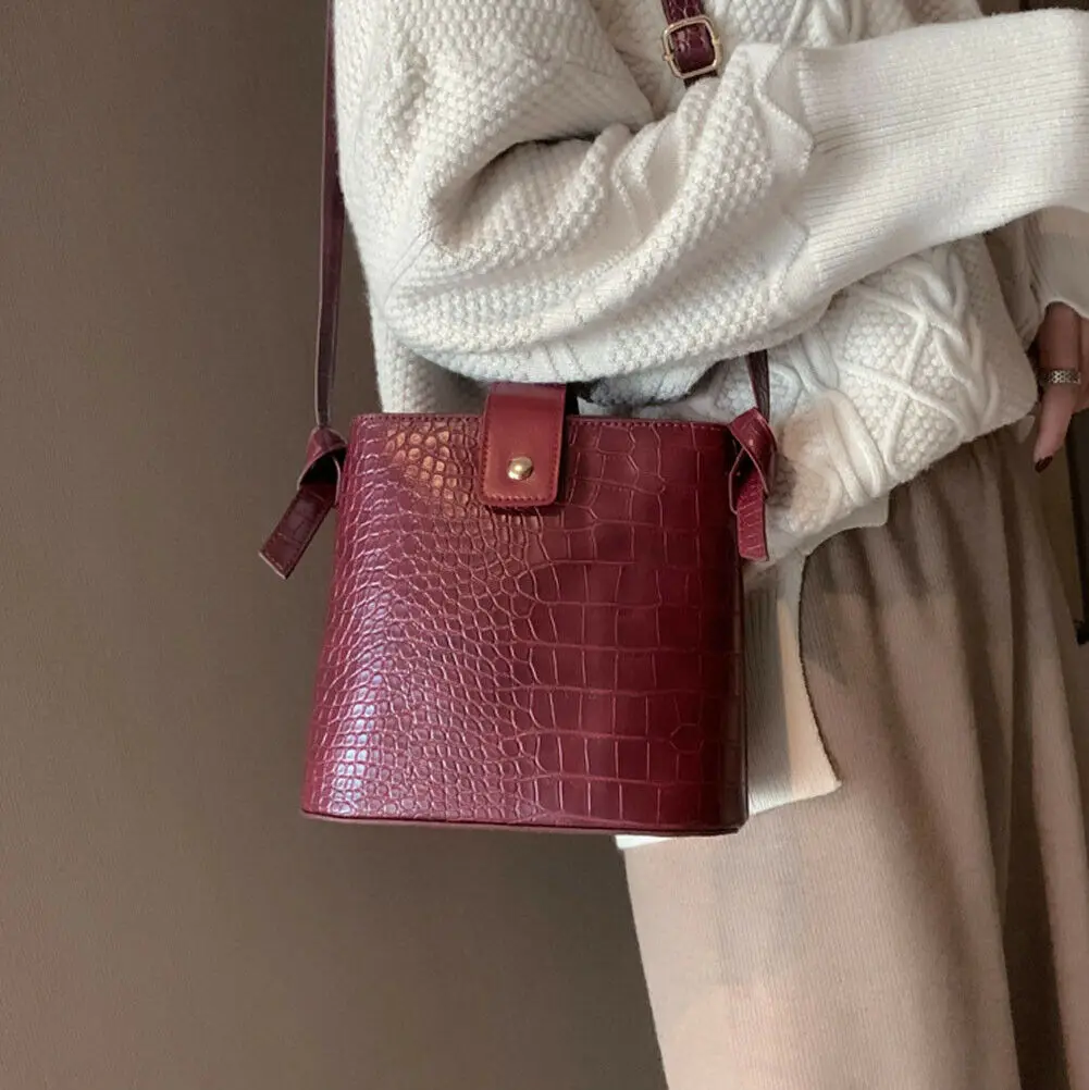 Современная Женская Модная элегантная сумка через плечо из искусственной кожи