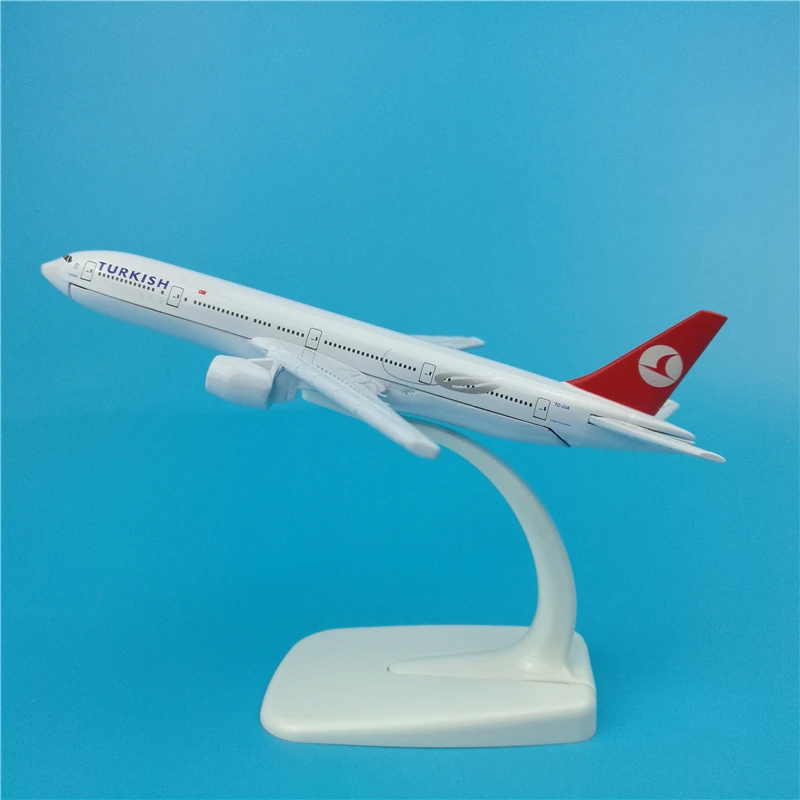 16 см Турецкие авиалинии Боинг 777 статический твердая металлическая модель