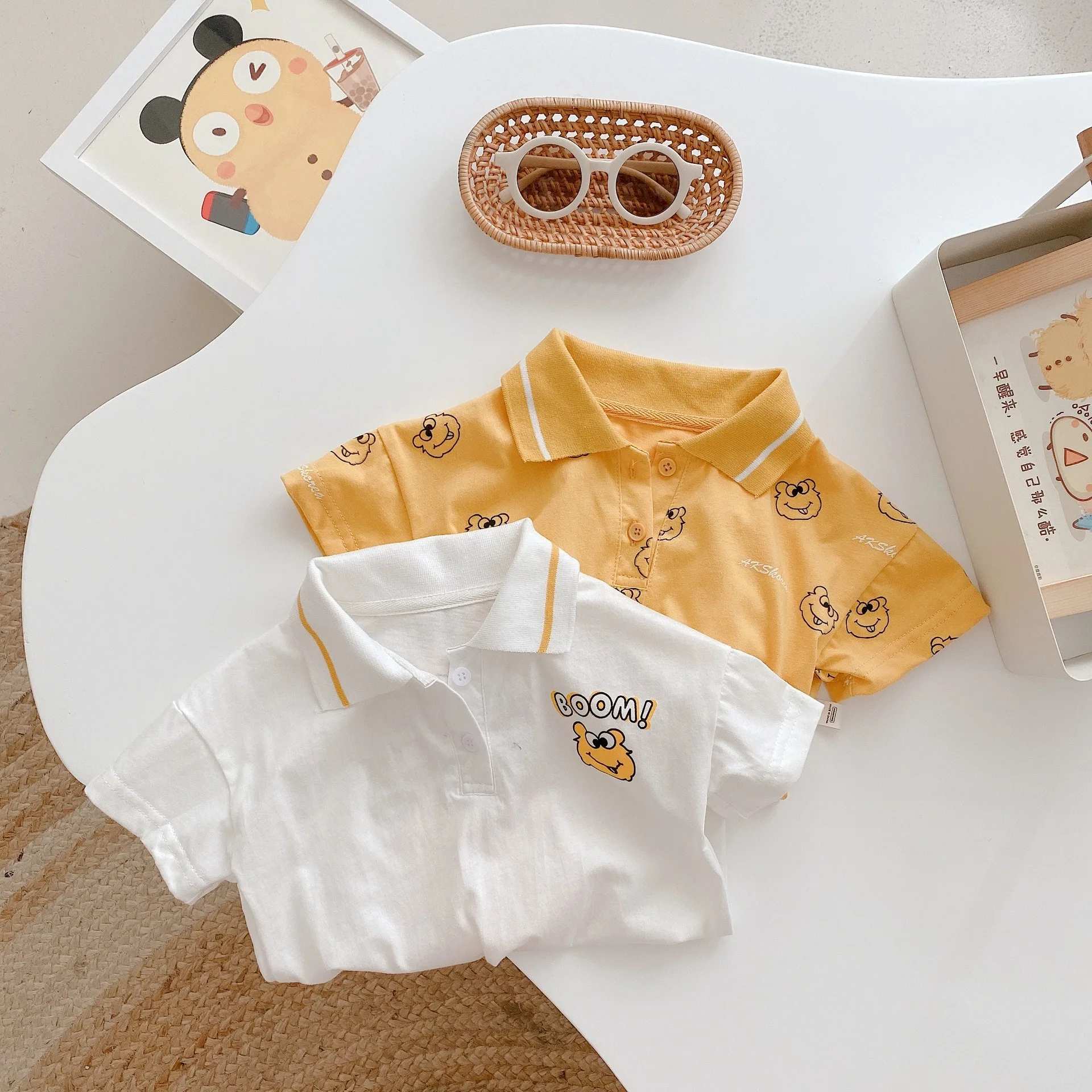 

Рубашки для мальчиков рубашка с длинным рукавом 2021 Новая летняя одежда для мальчиков футболка с короткими рукавами, футболка с изображение...