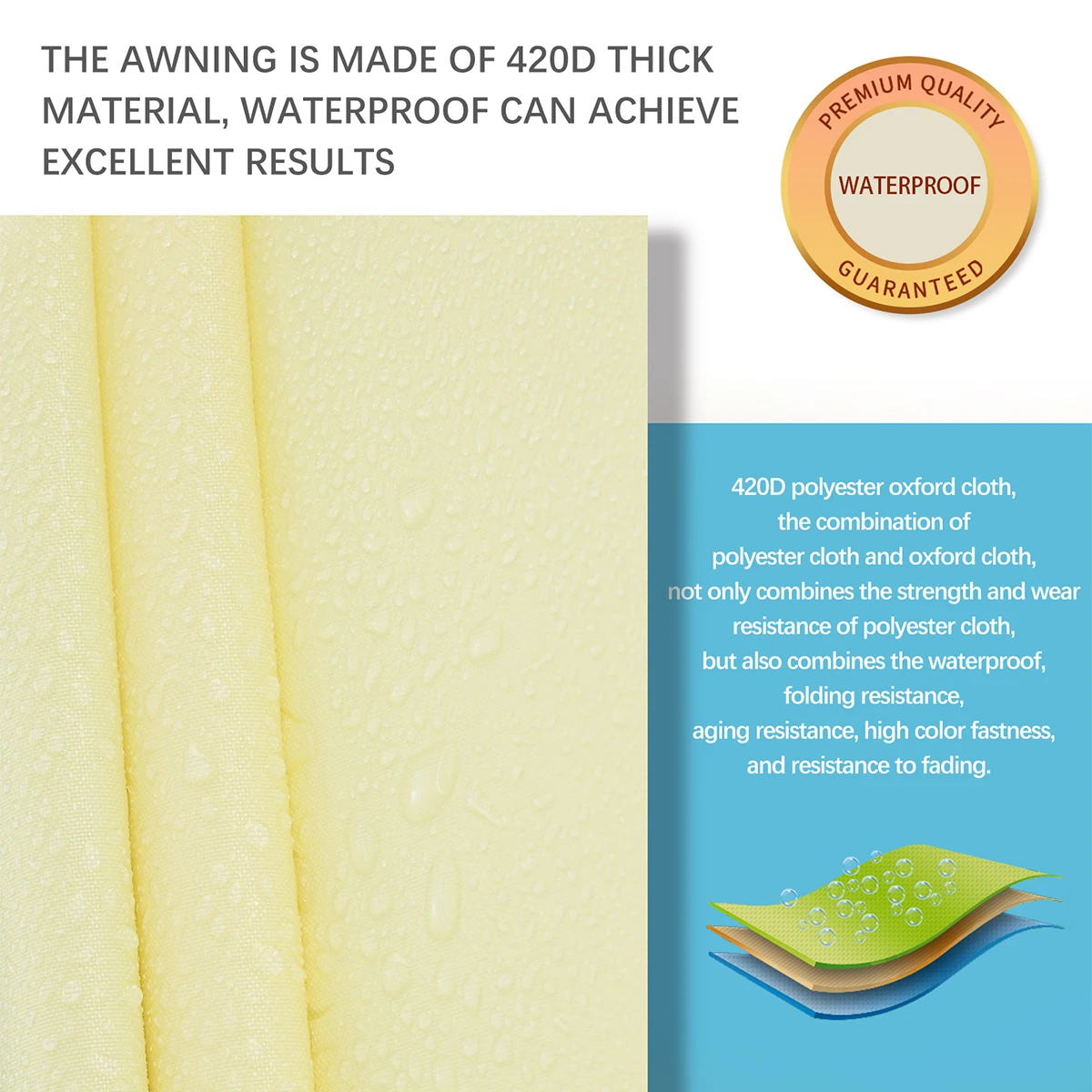 Водонепроницаемый прямоугольный тент-парус треугольная защита для сада террасы