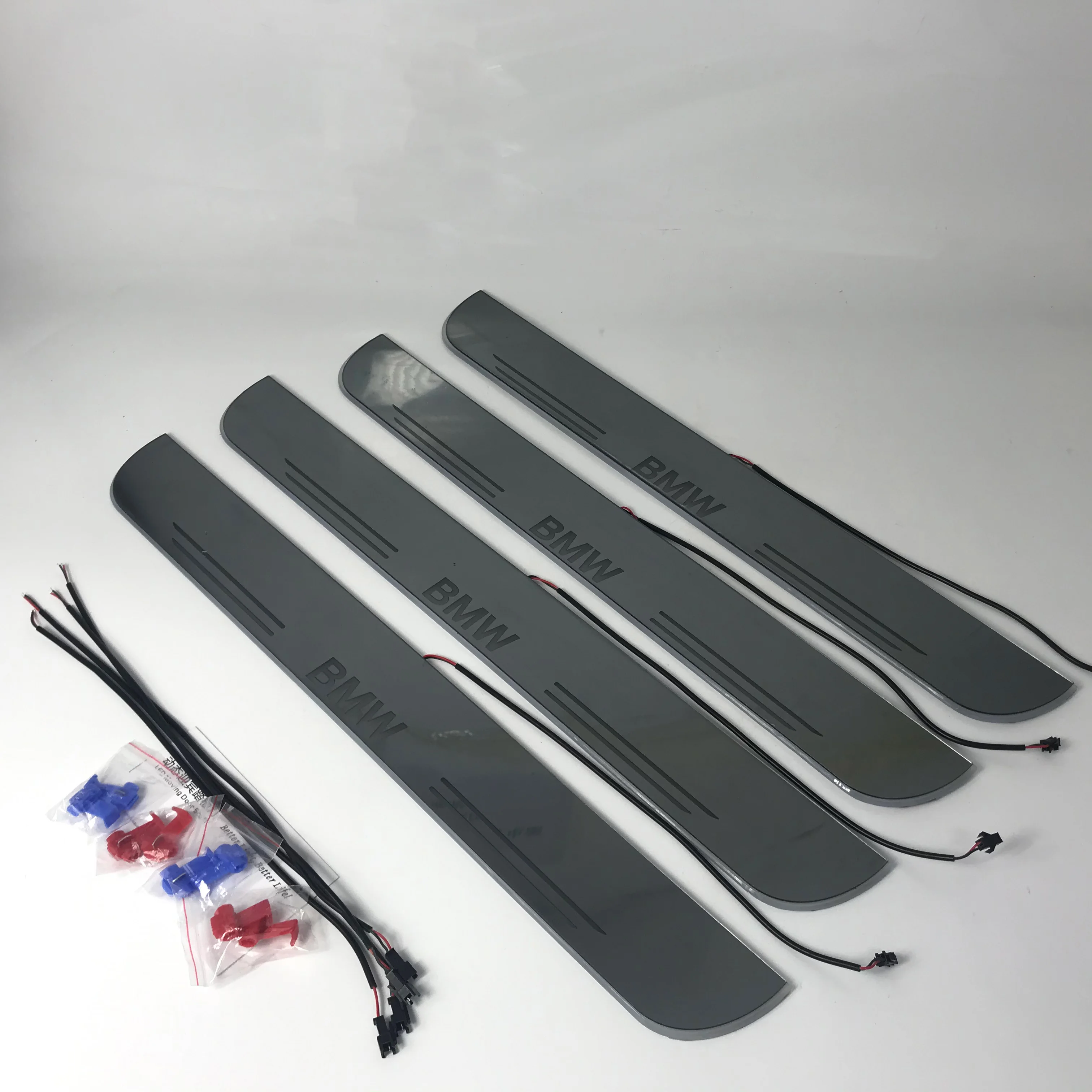 

Acrylic mobile LED welcome scooter wear plate door sill frame path light for BMW F10 E60 accessories dedicated Flow/fixed light