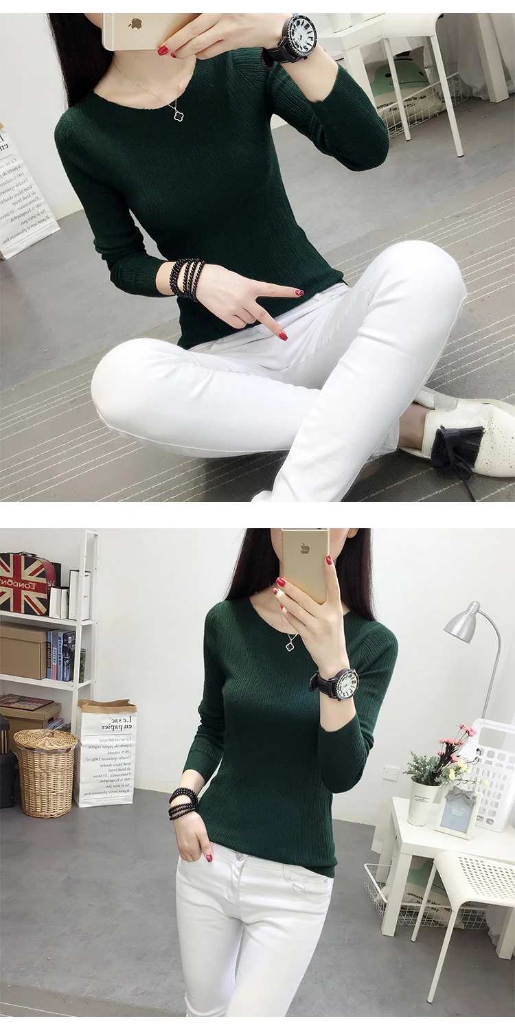 OHCLOTHINGnew style2019, короткий рукав, хлопок, круглый вырез, свитер, Женский рукав, голова, рукав, рубашка, пять, Одноцветный, плотный свитер, тонкий, ремонт