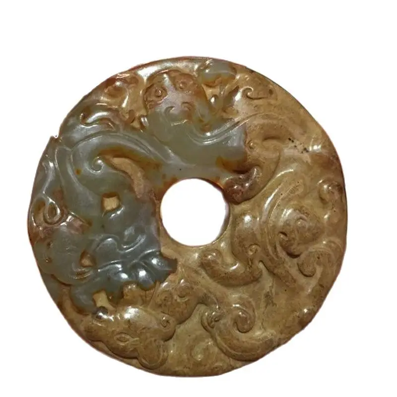 Высокая нефрита антикварные Нефритовое украшение под старину стенки воюющих