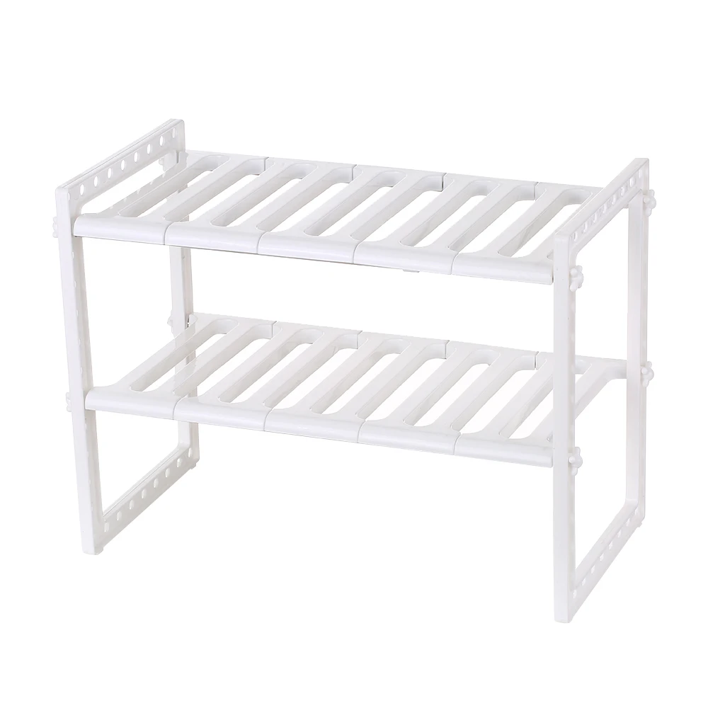 Многофункциональная Двухуровневая расширяемая кухонная стойка из нержавеющей