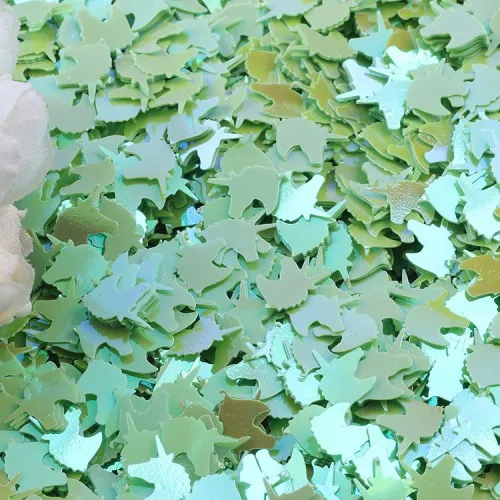 Пайетками 8*12 мм большой единорог форма, Сыпучие блёстки diy ручной работы уровень следующих применений: представления на сцене Одежда Швейная фурнитура 10/20g - Цвет: AB Green
