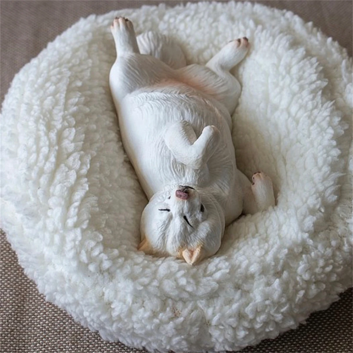 M7 фигурка спящего Сиба-ину милая собака модель животного коллекционер украшение