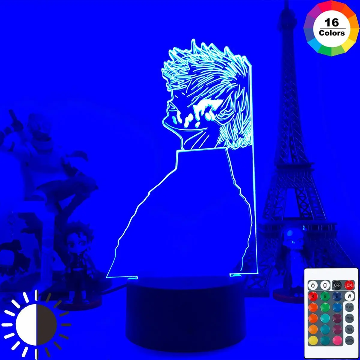 

Tokyo Ghoul Ken Kaneki 3d Lamp for Bedroom Decor Nightlight Cool Birthday Gift Acrylic Night Light Anime Tokyo Ghoul induction