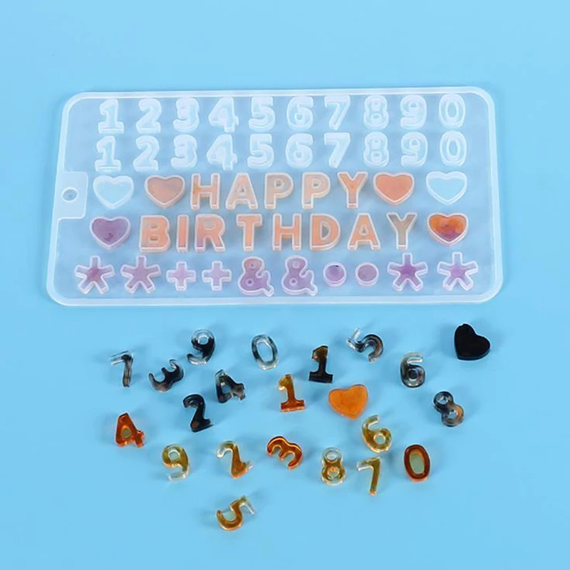 

1Pcs Mixed Style Silicone Casting Molds English Alphabet Epoxy Resin Molds For DIY Jewelry Making Findings Supplies Accessories