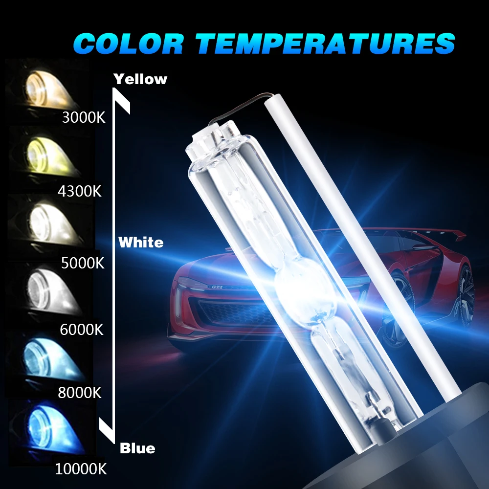 Комплект для преобразования ксеноновых фар 2 шт. 55 Вт тонкие балласты 12 В H1 H4 H7 H3 H11