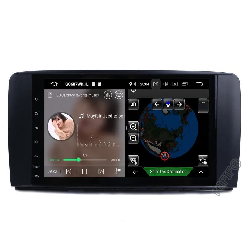 GPS навигатор для Mercedes Benz R Class W251 R300 R350 R63 3G/4G/CanBus 9 дюймов 8 ядер Android 10 4 Гб ОЗУ 32