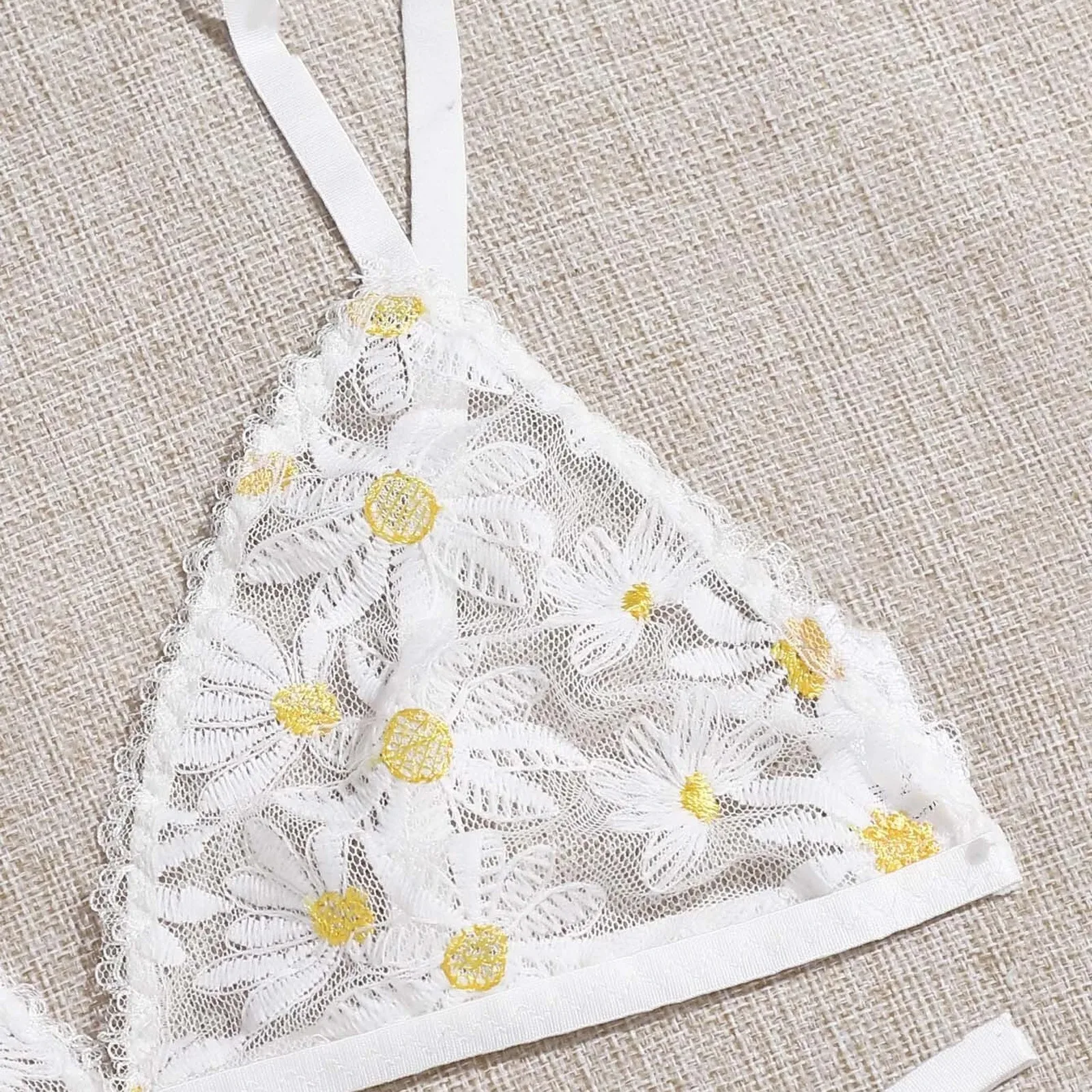 

Pyjamas Women Sleepwear Women Embroidery Lace Bowknot Strapless Bra Thong Set Sleepwear Pajamas Lingerie