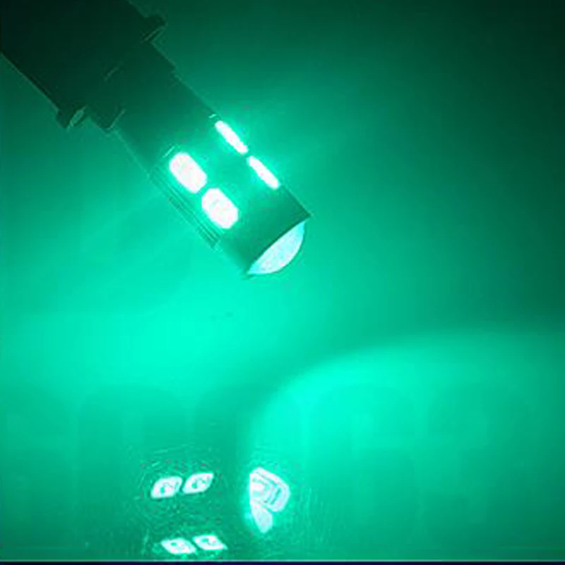 Green 100x T10 светодиодный W5W Автомобильная лампочка люсис привело Para авто Интерьер купольные огни 194 10 SMD 5730 светодиодный Боковой габаритный фонарь - Испускаемый цвет: Green