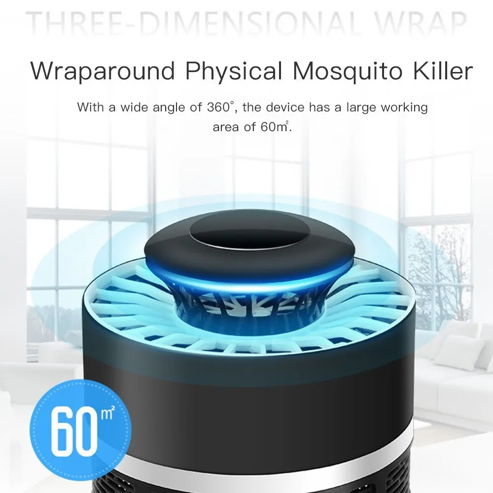 NEWKBO Portable USB Charging Electric Mosquito Killer with Chemical-Free Trap Lamp 360 ° All-round LED Light | Лампы и освещение