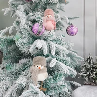 ordic home hecoration bird tree ornament plush toy swedish bookcase ornament winter gift collection statuette micheal pennor