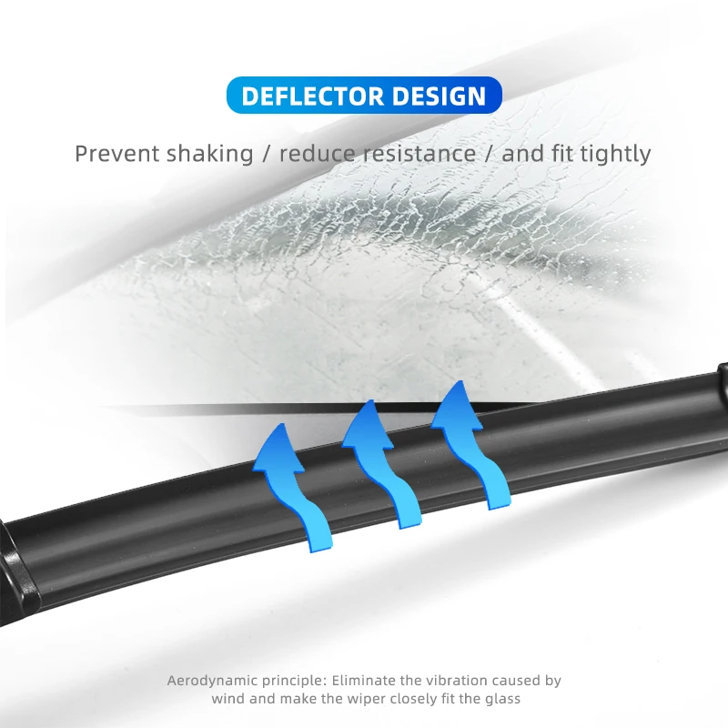 Windshield Wiper Blade For Skoda Rapid 2012-2020 Frameless Windscreen Rubber Wipers 24"+16" | Автомобили и мотоциклы