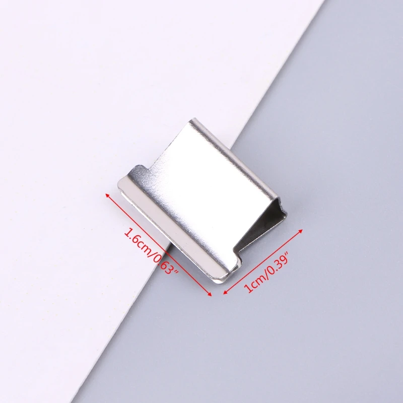 

50pcs Metal Paper Clipper Refill Document Clip Photo Tickets Notes Letter Folder R91A