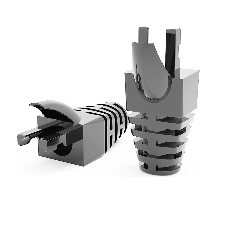 (50 шт./упак.) разноцветные муфты для ботинок из ПВХ кабельных пробок CAT6 RJ45 с