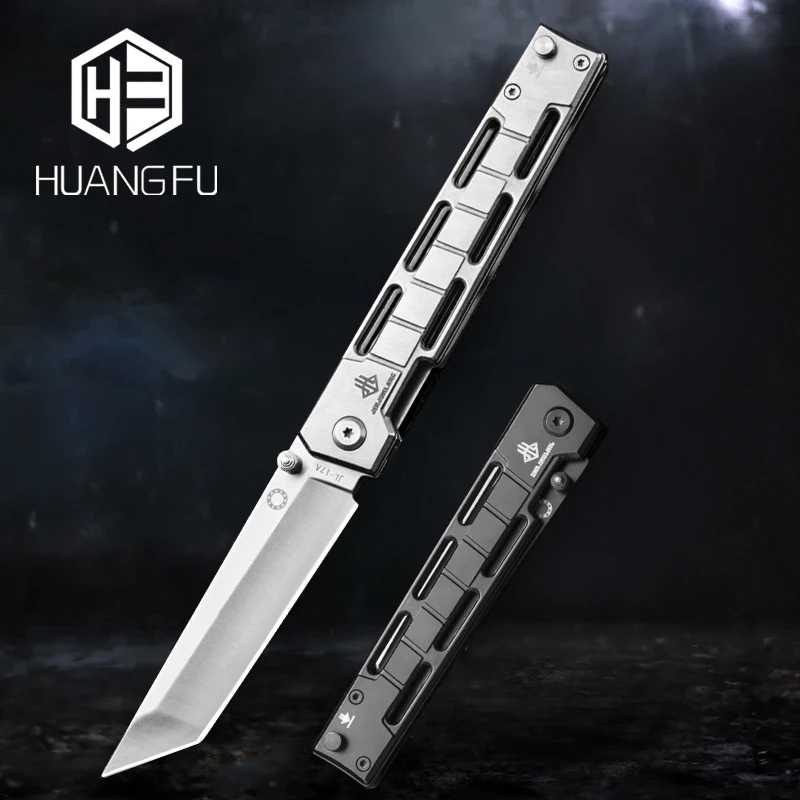 

HUANGFU Mini Knife Slingshot Heavy Folding Knife Pocket Knife Military Survival Knife Wild Survival Emergency Rescue Knife