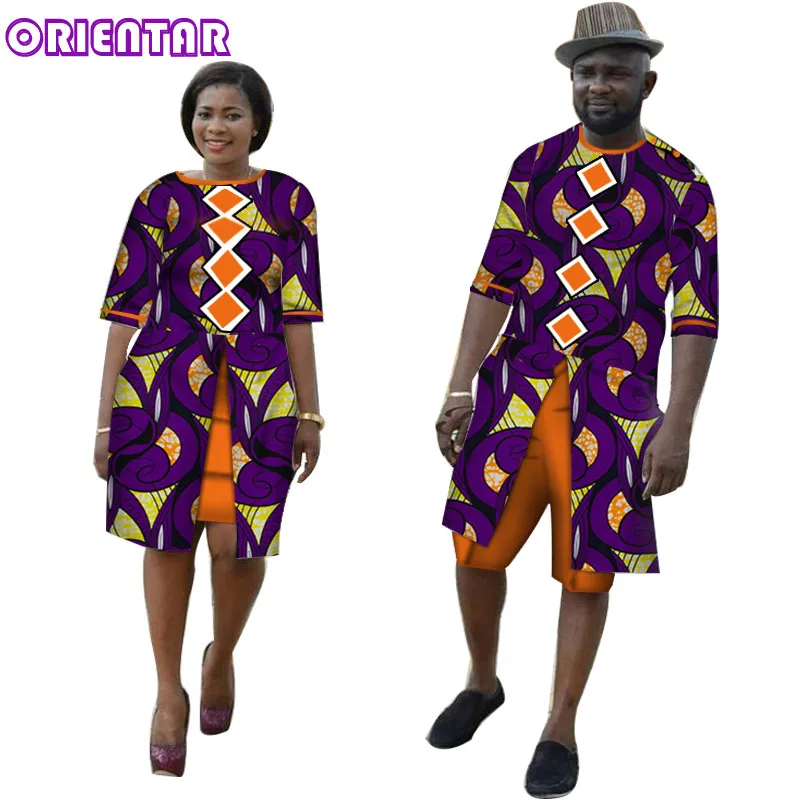 Платье в африканском стиле для пары одежда женщин и мужчин длинная рубашка штаны