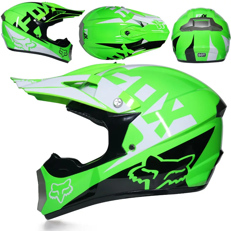 Гоночный Кроссовый мотоциклетный шлем DOT Casque Moto Capacete Moto Casco бездорожье полное лицо винтажный Кроссовый шлем для женщин 3 подарка