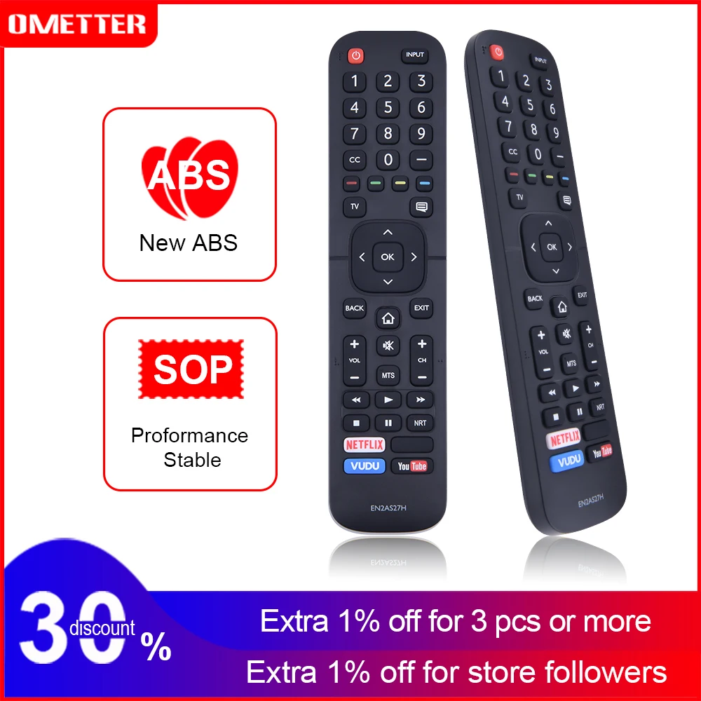 Сменный телевизионный пульт дистанционного управления EN2AS27H для Hisense 4K LED Smart TV EN2A127H EN2A27HT EN2AN27H EN2D27 EN33924HS EN33925A