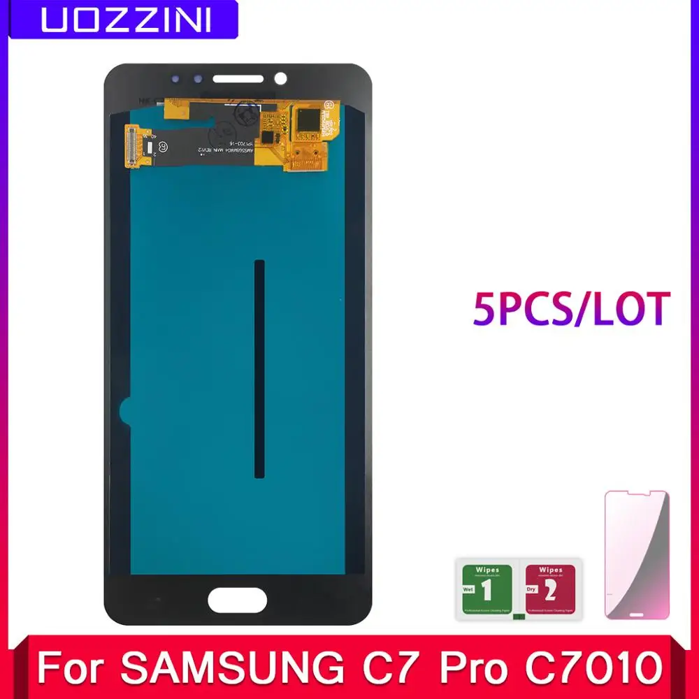 5 шт./лот Новый AMOLED для samsung Galaxy C7 Pro C7010 ЖК дисплей кодирующий преобразователь