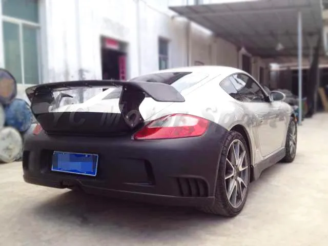 

Car Accessories FRP Fiber Glass TA Style Trunk Spoiler Fit For 2006-2012 987 Cayman & Boxster Rear GT Wing