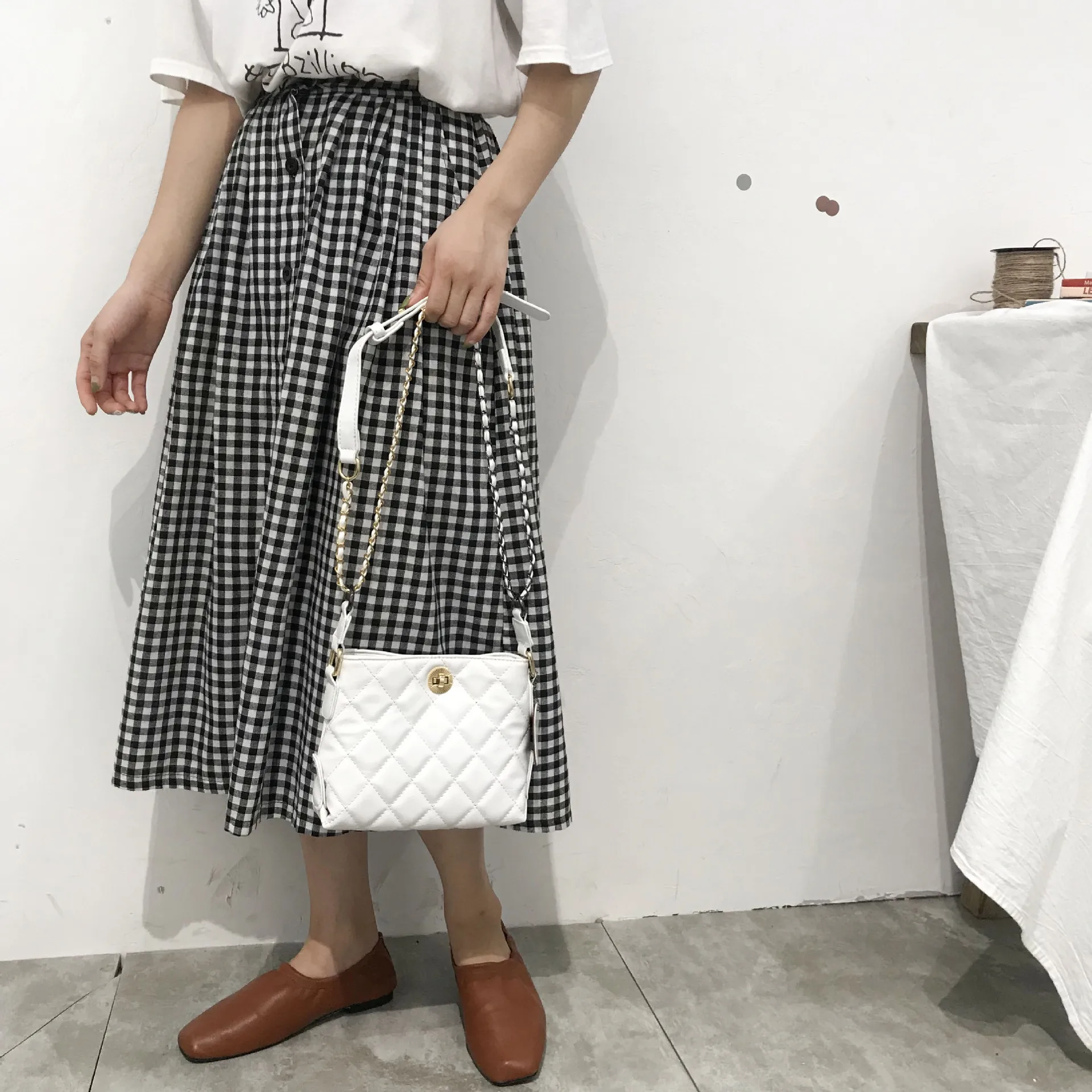 Youda французская ниша повседневная женская сумка на плечо Простые ромбовские