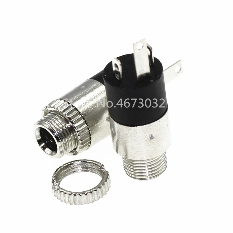 

10Pcs PJ392 3.5MM Stereo Female Sockect Jack with Screw 3.5 Audio Headphone Connector PJ-392 Cylindrical Socket