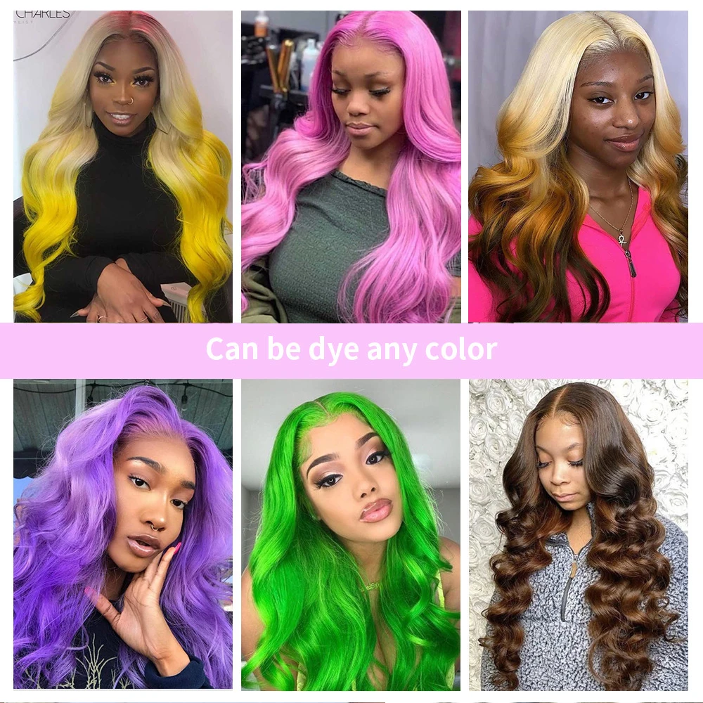 613 Blonde Lace Front Human Hair Wig Pre Plucked 13x1 T Part Brazilian Remy Wigs For Women 30 Inch Body Wave Frontal | Шиньоны и парики