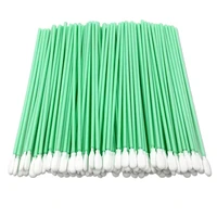 200 pcs cleanroom foam swab replace alpha swab with long handle knit polyester swab for inkjet printing optical equipment
